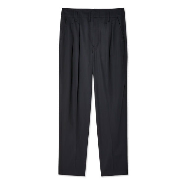 Lemaire - Men's Tailored Pleated Pants - (Jet Black)
