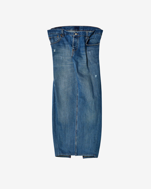 Ponte - Women's Jock Strap Denim Skirt - (Blue)