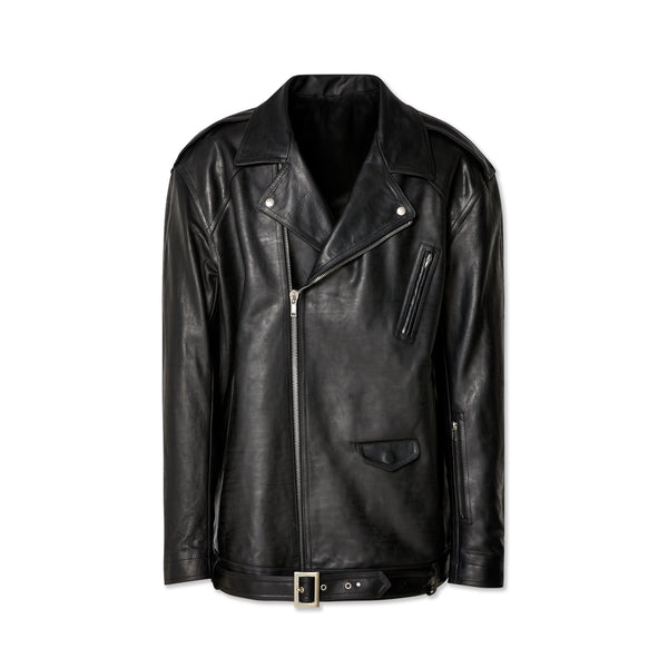 Rick Owens - Men's Jumbo Luke Stooges Leather Jacket - (Black)