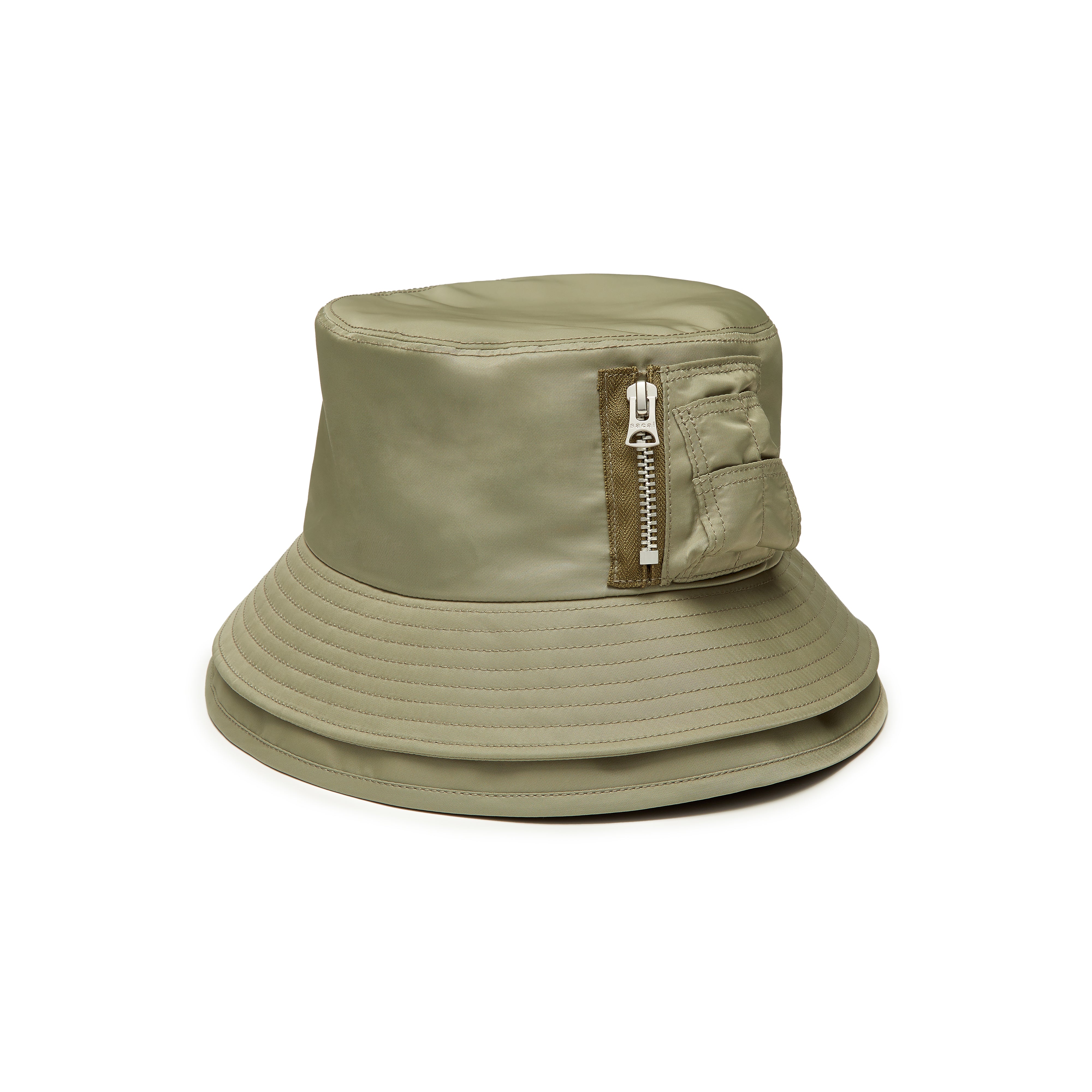 Sacai - Pocket Double Brim Hat - (Khaki)