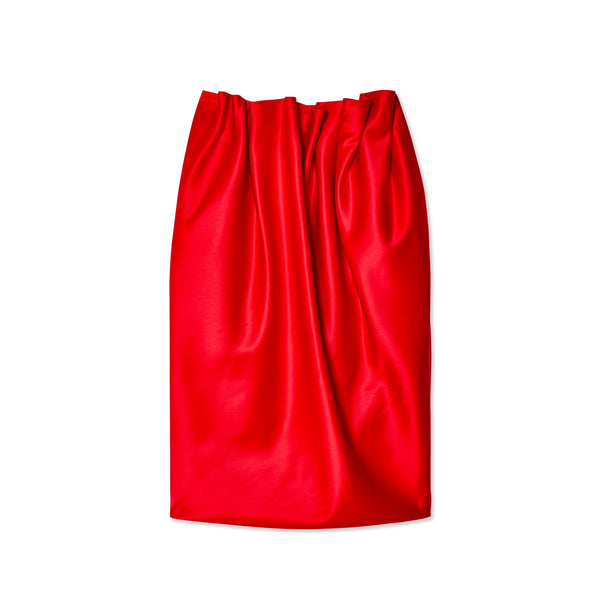 Simone Rocha - Women's Pleated Heavy Satin Skirt - (Red)