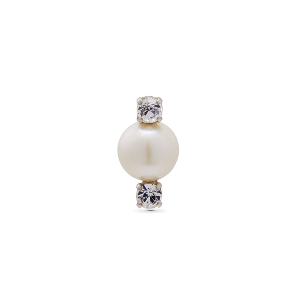 Simone Rocha - Women's Mini Crystal Pearl Stud Earring - (Pearl/Crystal)