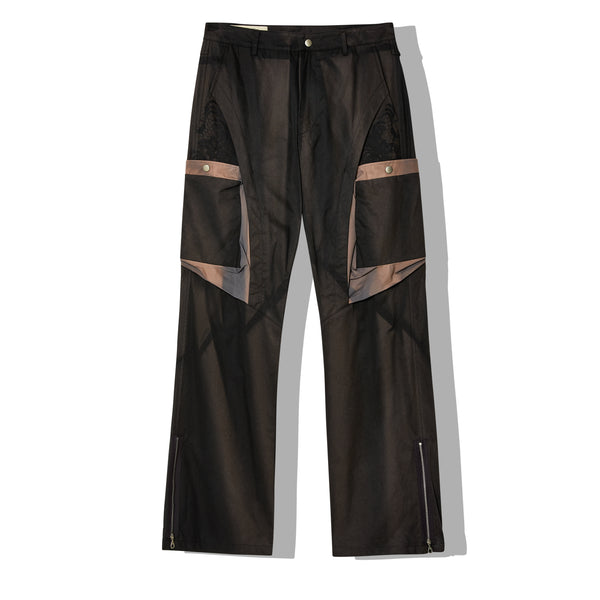 Jiyongkim - Men's Sunbleach Drape Pocket Trouser - (Black)