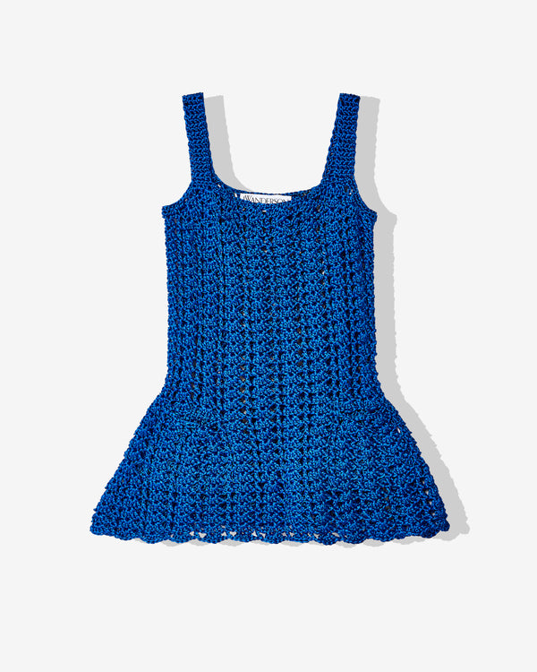 JW Anderson - Women's Crochet Mini Dress - (Cobalt Blue)
