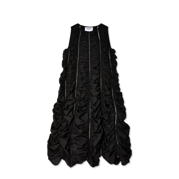 Melitta Baumeister - Women's Ruched A-Line Dress - (Black)