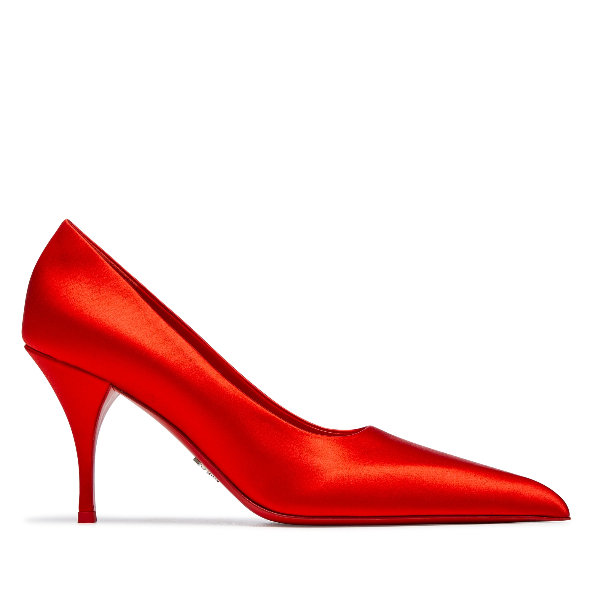 Prada Women's Satin Pumps (Red) - Main Image
