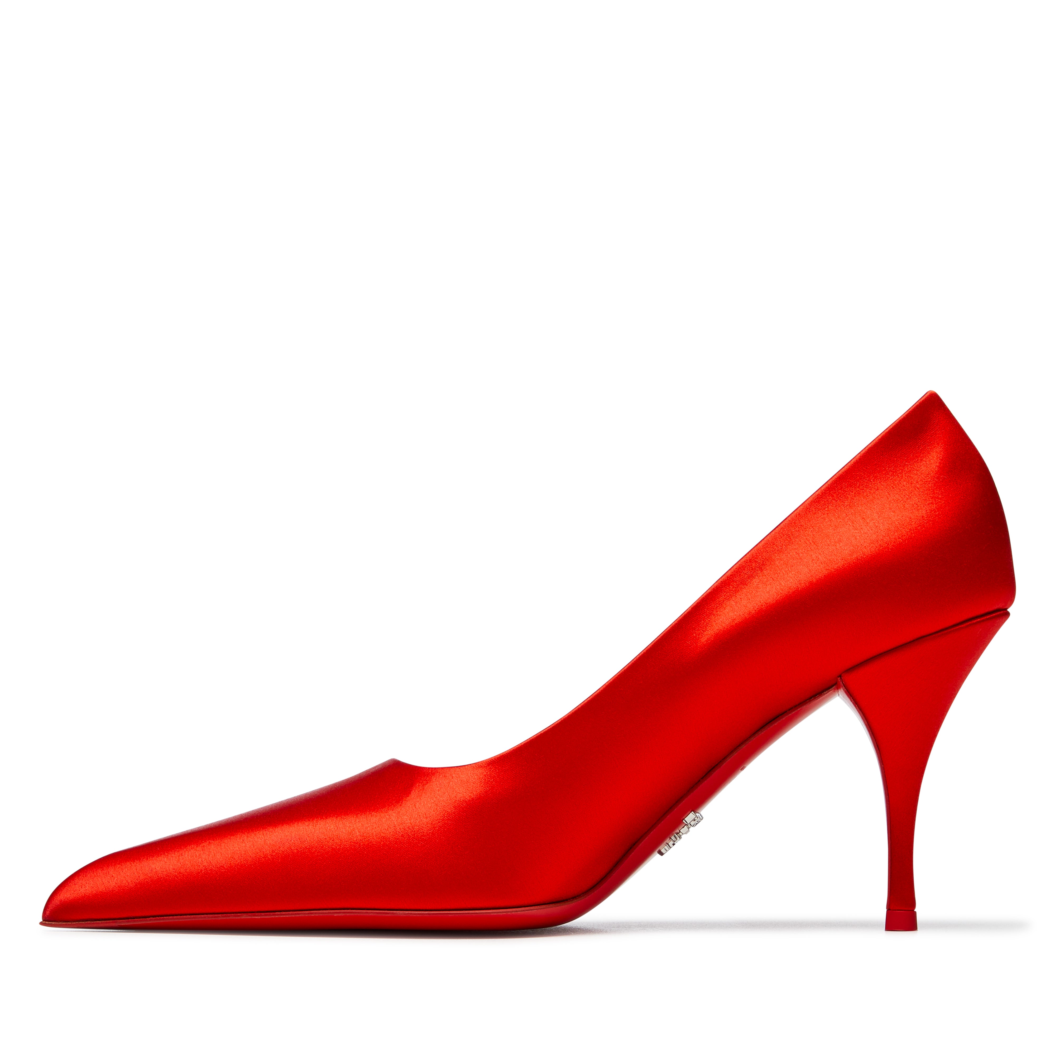 Prada - Women's Satin Pumps - (Red)