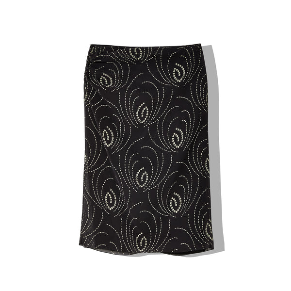 Prada - Women's Printed Skirt - (Black)