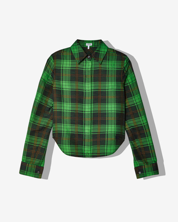 Loewe - Women's Plaid Shirt - (Green/Black)