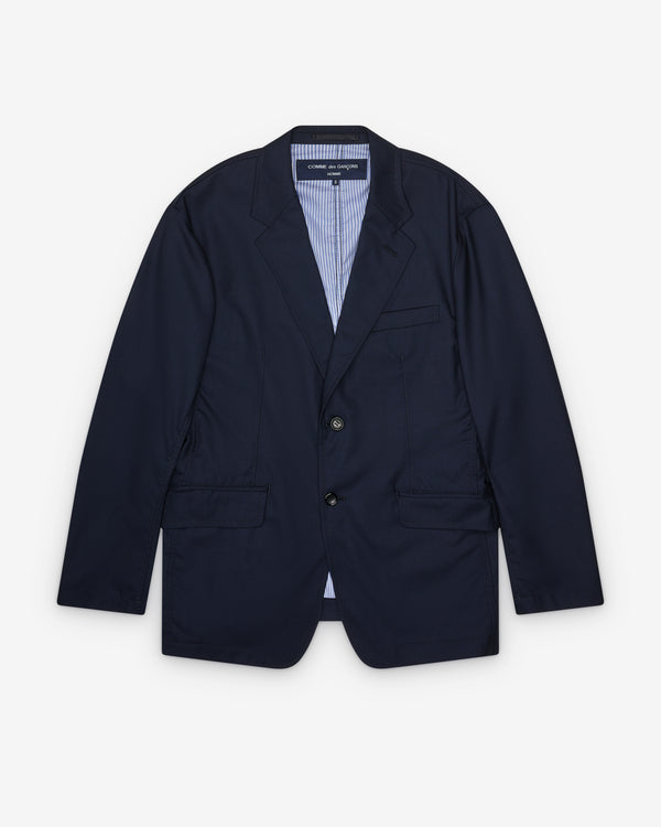 CDG Homme - Men's Single-Breasted Jacket - (Navy)