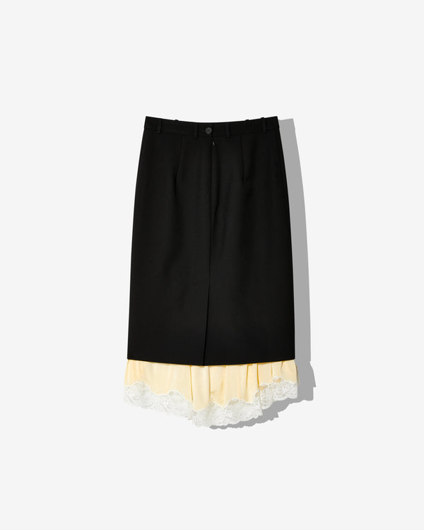 Balenciaga - Women's Lingerie Tailored Skirt - (Black/Cream)