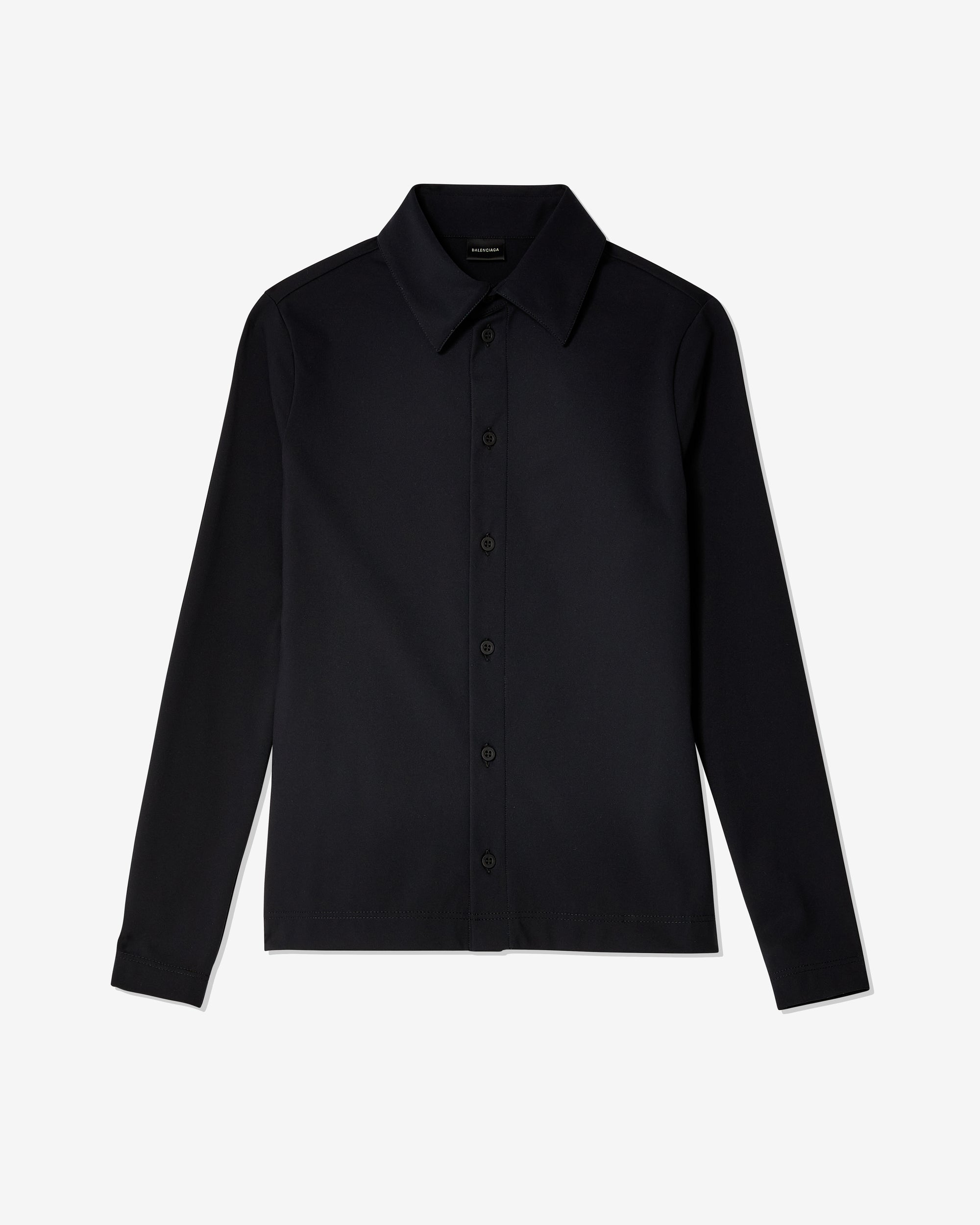 Balenciaga: Women's Fitted Stretch Shirt (Black) | DSMNY E-SHOP Balenciaga: Women's Fitted Stretch Shirt (Black) | DSMNY E-SHOP