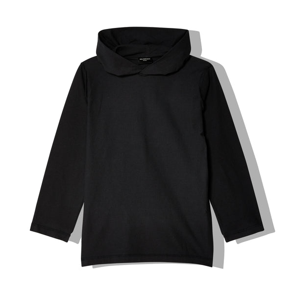 Balenciaga - Men's Hooded T-Shirt - (Faded Black)
