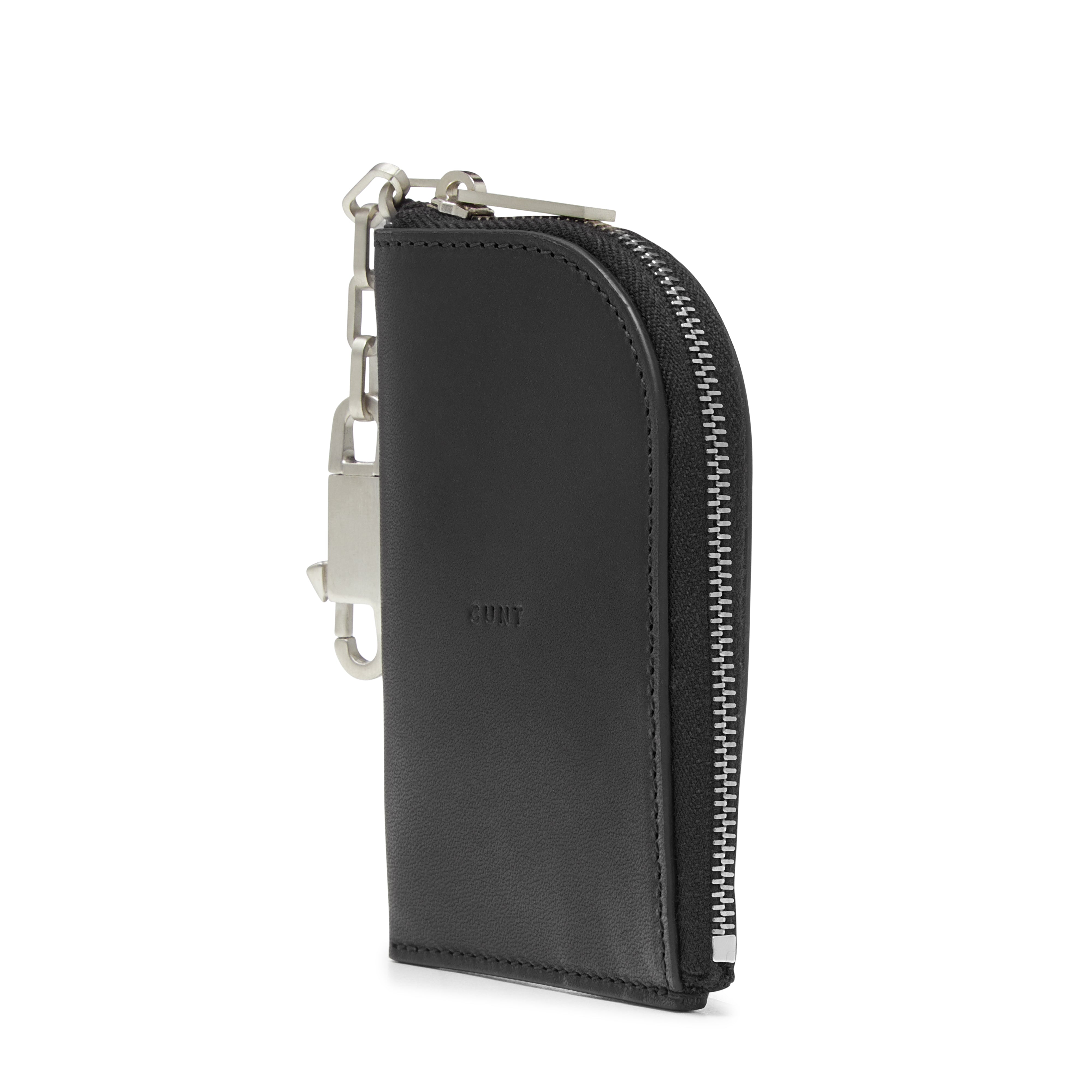 Rick Owens - Men's Leather Hook Wallet - (Black)