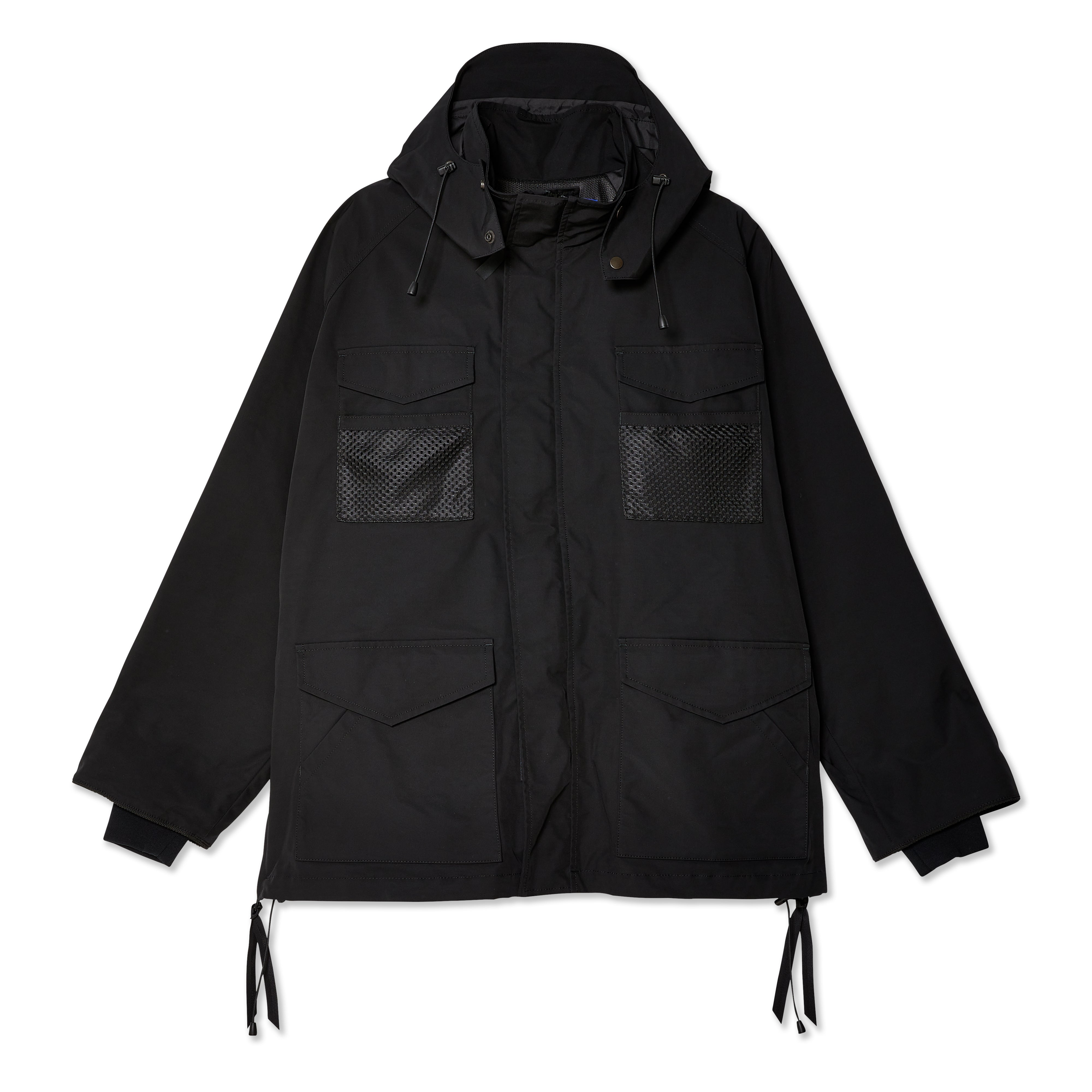 Junya Watanabe Man: Men's Drawstring Jacket (Black) | DSMNY E-SHOP