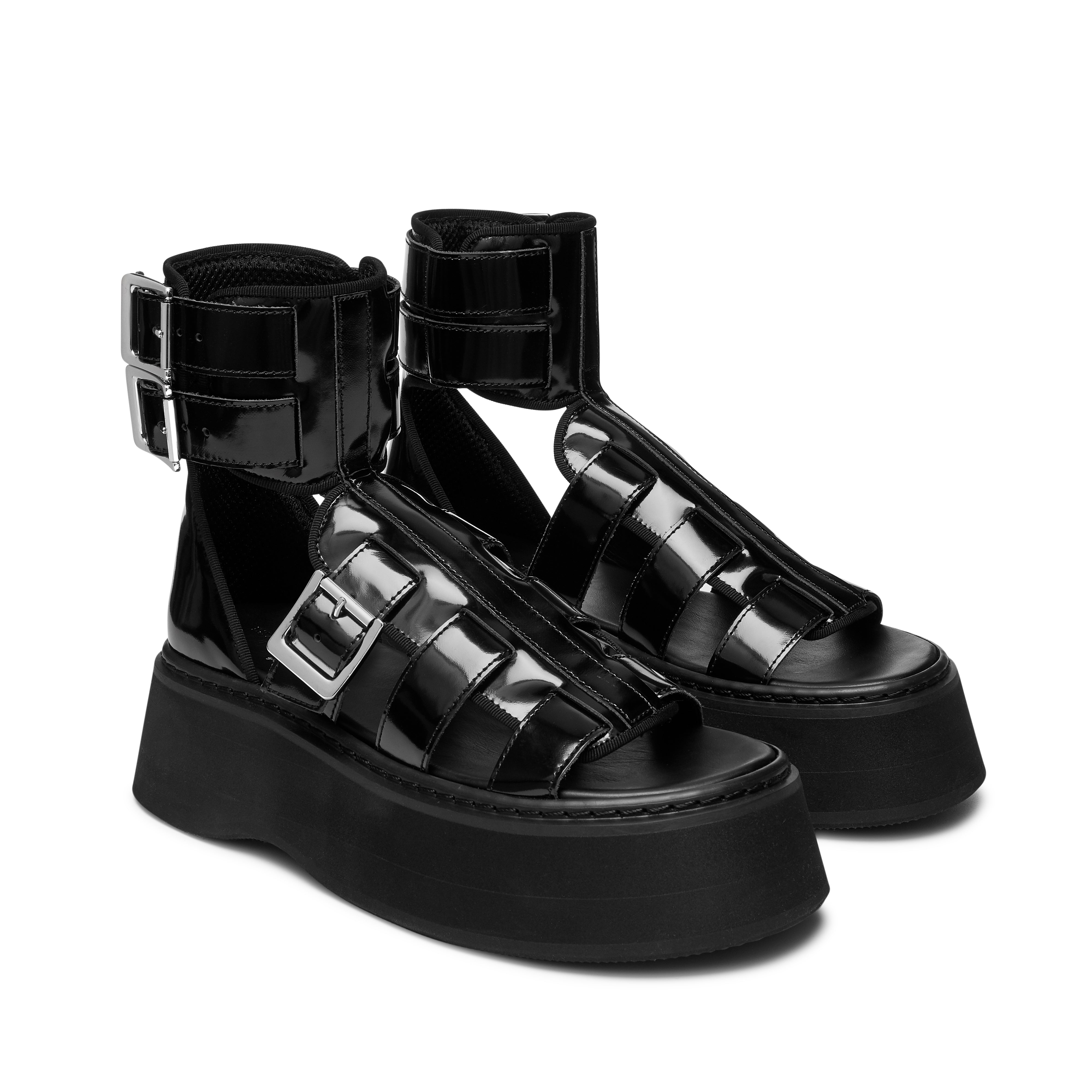 Junya Watanabe - Women's Glossy Kip Leather Hi Top - (Black)