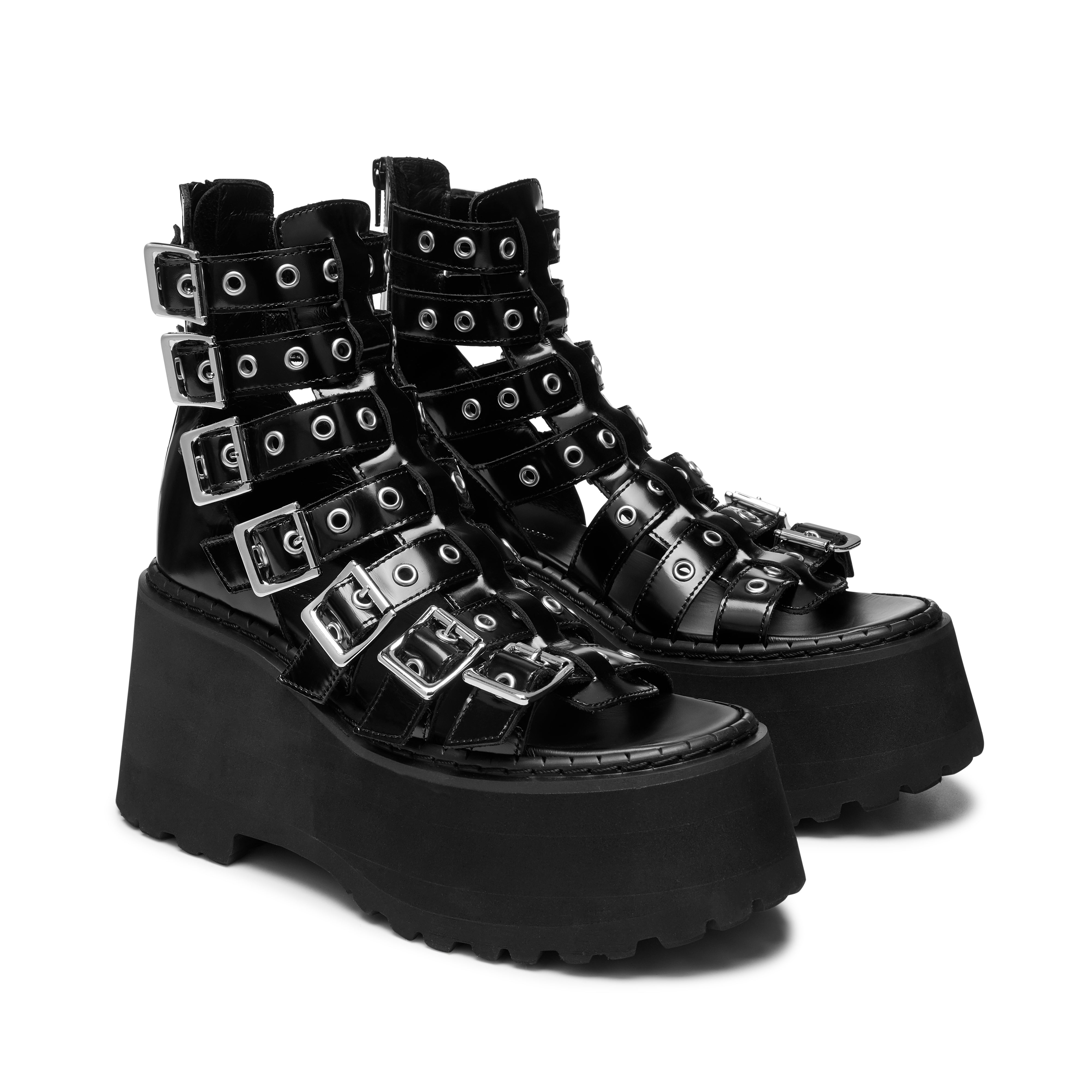 Junya Watanabe - Women's Platform Multi Strap Sandal - (Black)
