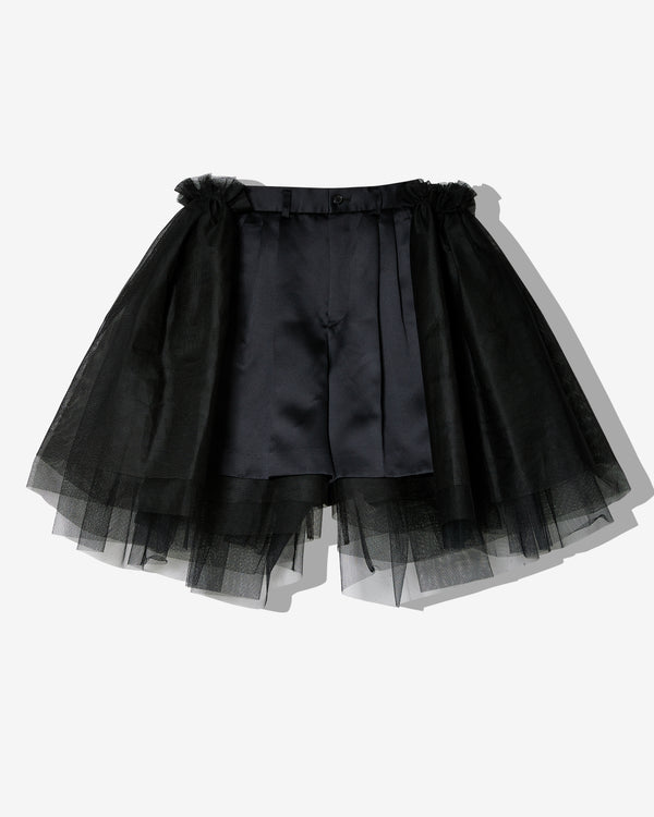 Noir Kei Ninomiya - Women's Tulle Shorts - (Black)