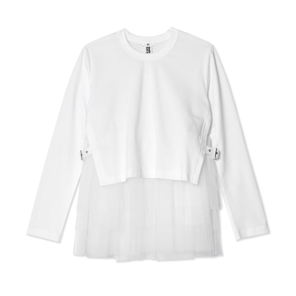 Noir Kei Ninomiya - Women's Tulle T-Shirt - (White)