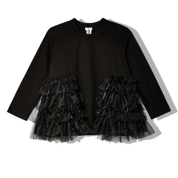 Noir Kei Ninomiya - Women's Ruffle T-Shirt - (Black)