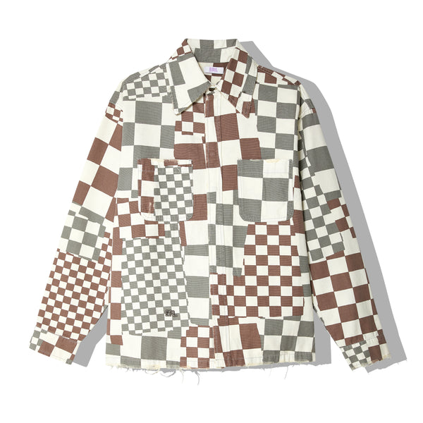 ERL - Men's Canvas Woven Jacket - (Checkered)
