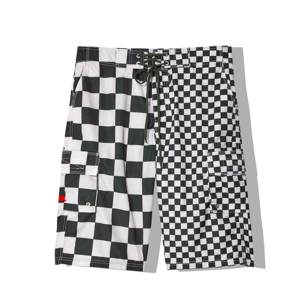 ERL - Men's Printed Swim Shorts - (Checkerboard)
