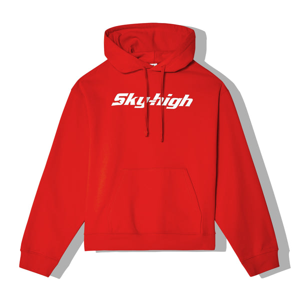Sky High Farm - Men's Construction Graphic Logo Hoodie - (Red)