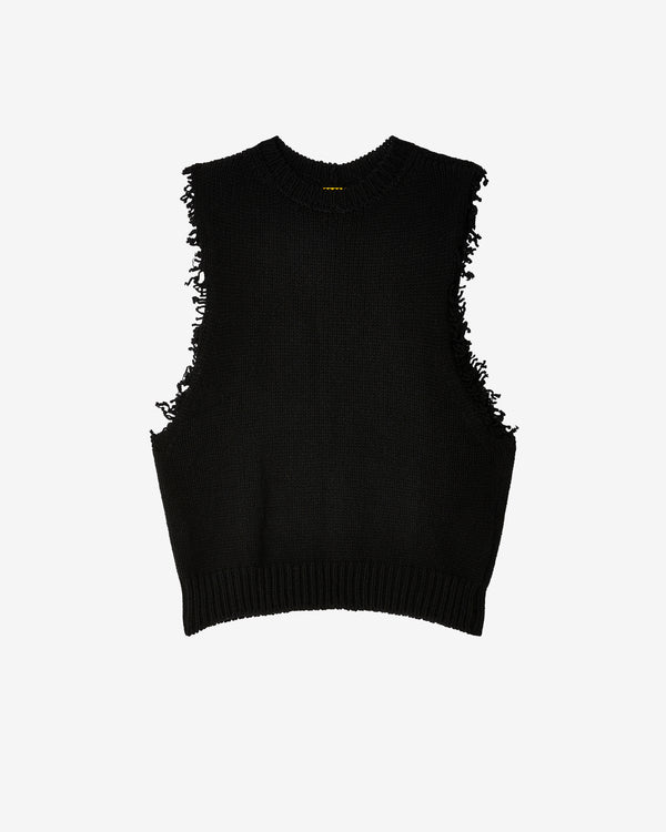 Airei - Men's Cut Off Crewneck Sweater - (Black)