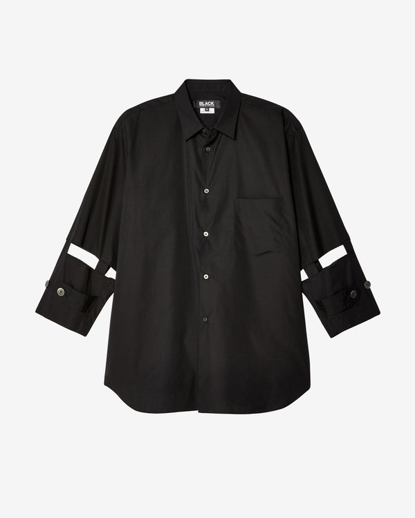 BLACK COMME DES GARÇONS - Cut-Out Sleeves Blouse - (Black)