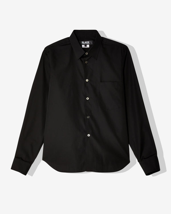 Black Comme Des Garçons - Back Panel Cut-Out Shirt - (Black)