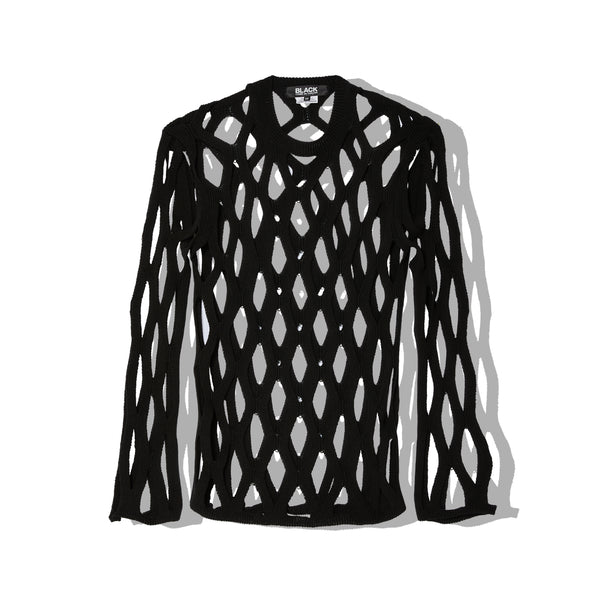 BLACK COMME DES GARÇONS - Open-Knit Sweater - (Black)