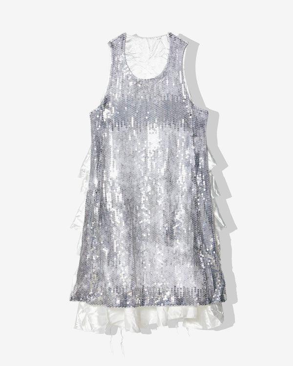 BLACK COMME DES GARÇONS - Sequin Dress - (White/Silver)