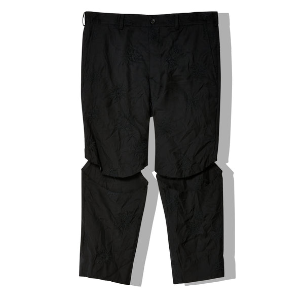 BLACK COMME DES GARÇONS - Embroidered Pants - (Black)
