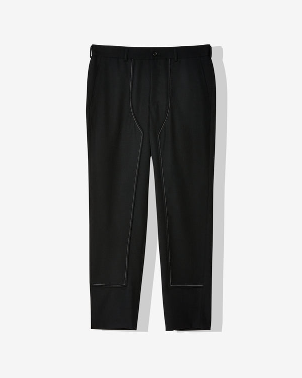 BLACK COMME DES GARÇONS - Contrast Stitch Trousers - (Black/White)