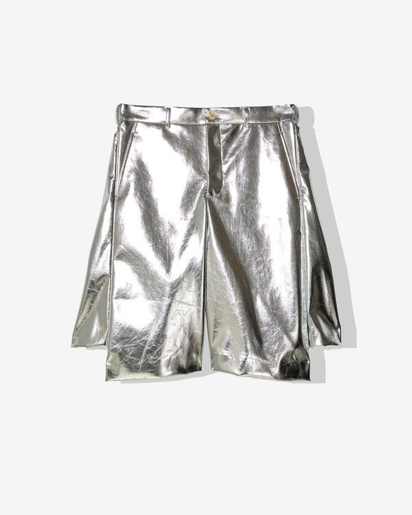 BLACK COMME DES GARÇONS - Metallic Shorts - (Silver)