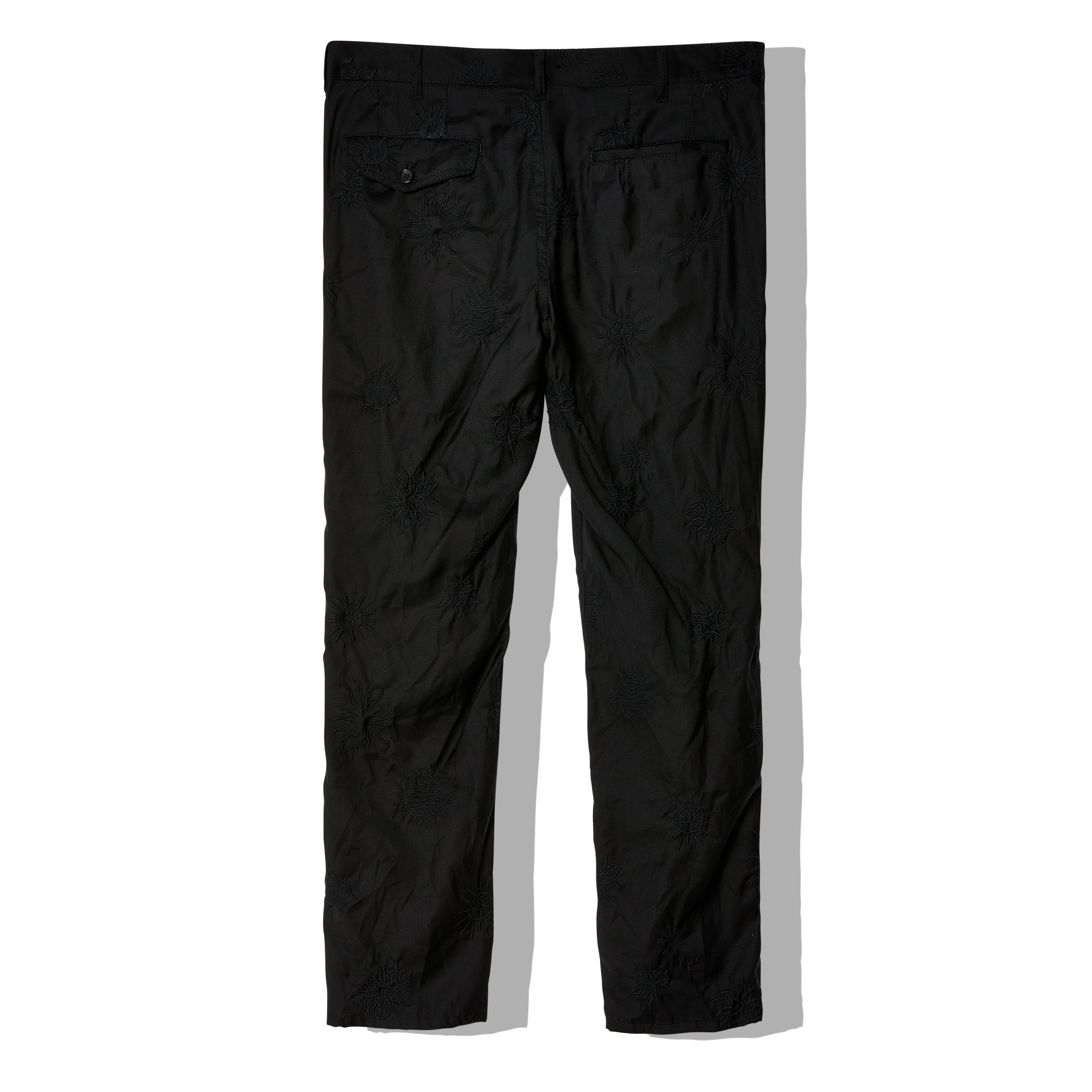 BLACK COMME DES GARÇONS: Embroidered Pants (Black) | DSMNY E