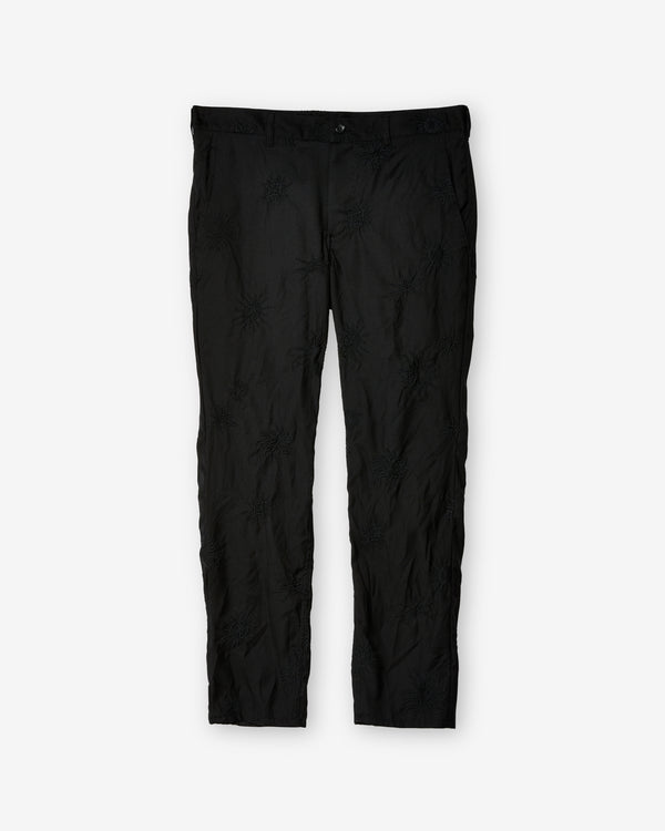 BLACK COMME DES GARÇONS - Embroidered Pants - (Black)