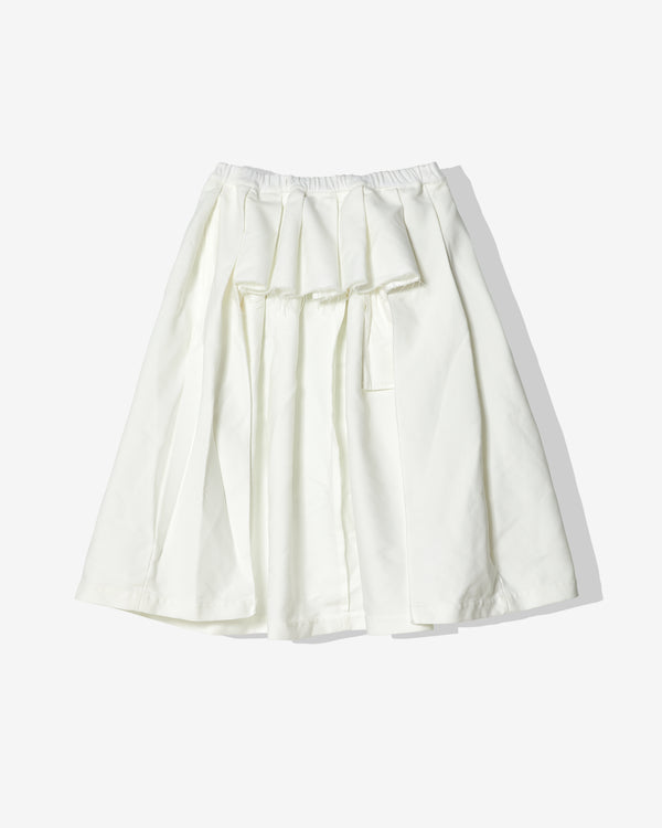 BLACK COMME DES GARÇONS - Pleated Skirt - (White)
