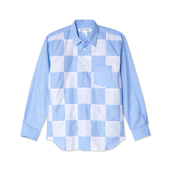 CDG Shirt - Men's Cotton Poplin Shirt - (Blue/White)