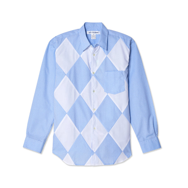 CDG Shirt - Men's Cotton Poplin Shirt - (Blue/White)