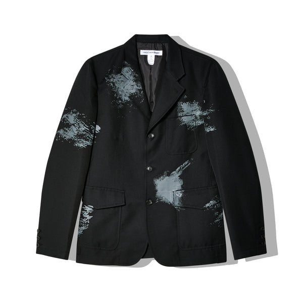 CDG Shirt - Men's Hand Printed Jacket - (Black/Grey)
