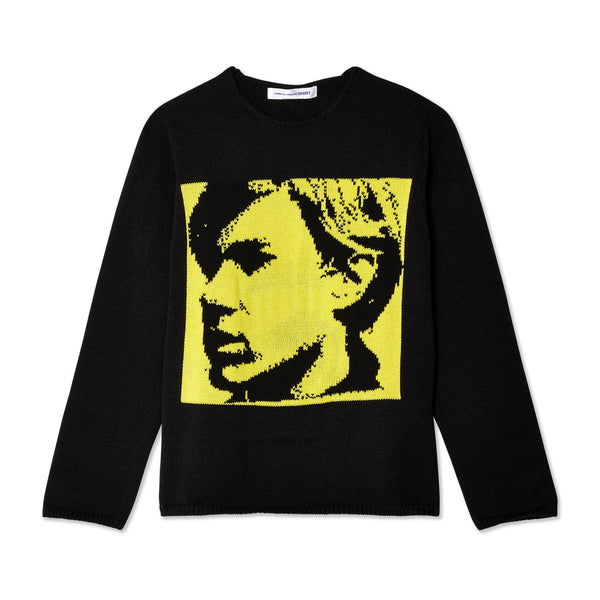 CDG Shirt - Men's Andy Warhol Print Sweater - (Yellow)