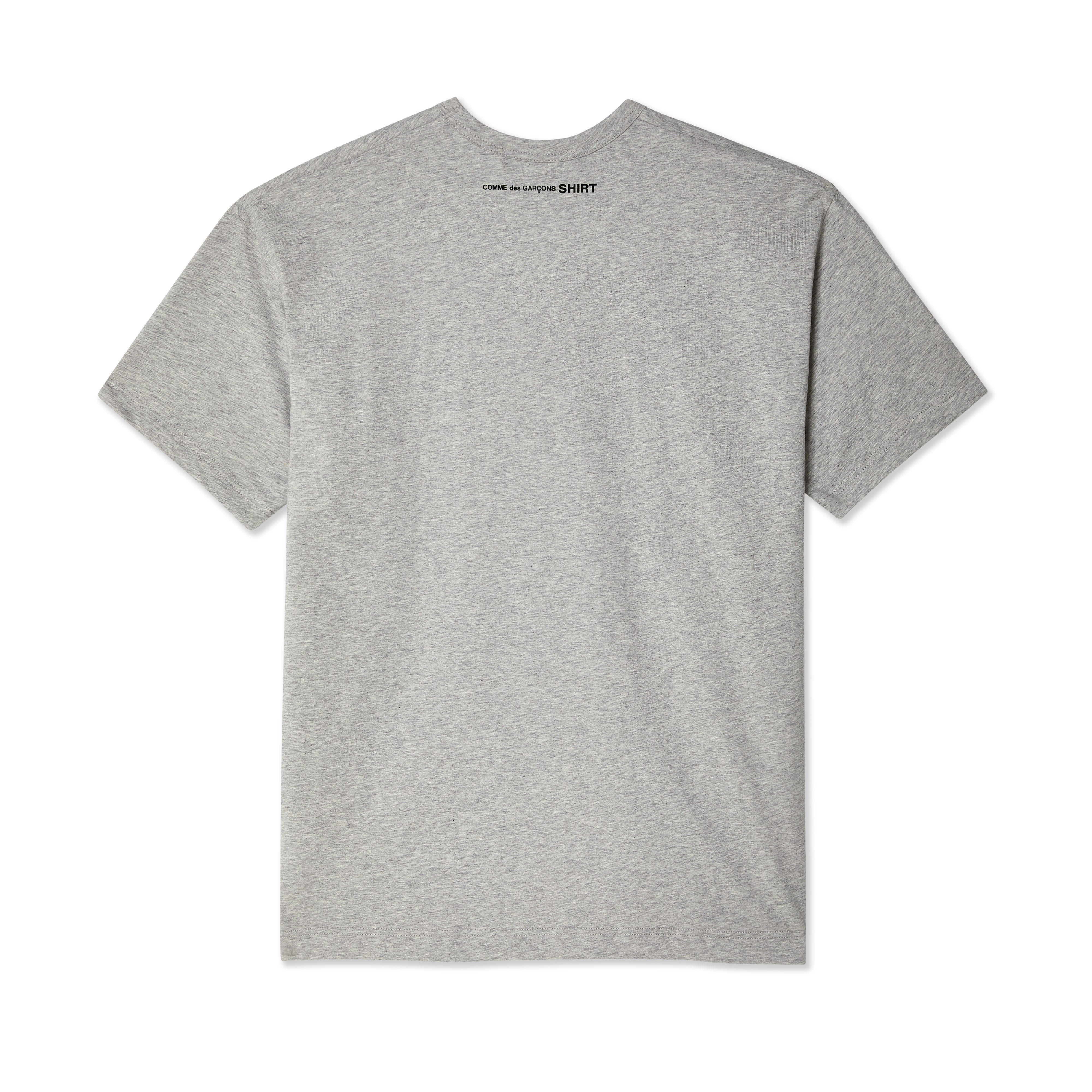 CDG Shirt - Men's Oversized Logo Tee - (Top Grey)