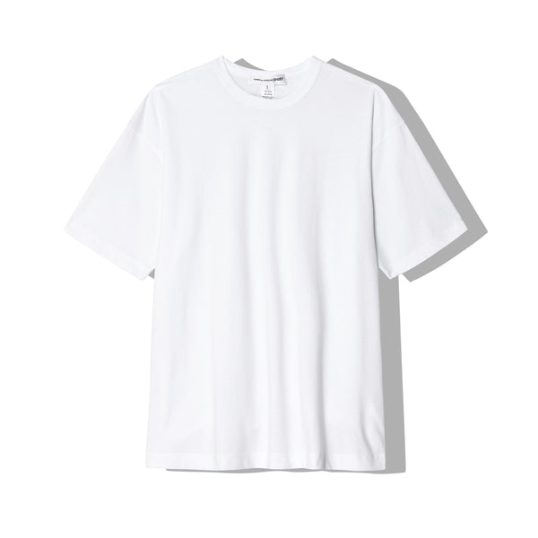 CDG Shirt - Men's Logo Oversized Tee - (White)
