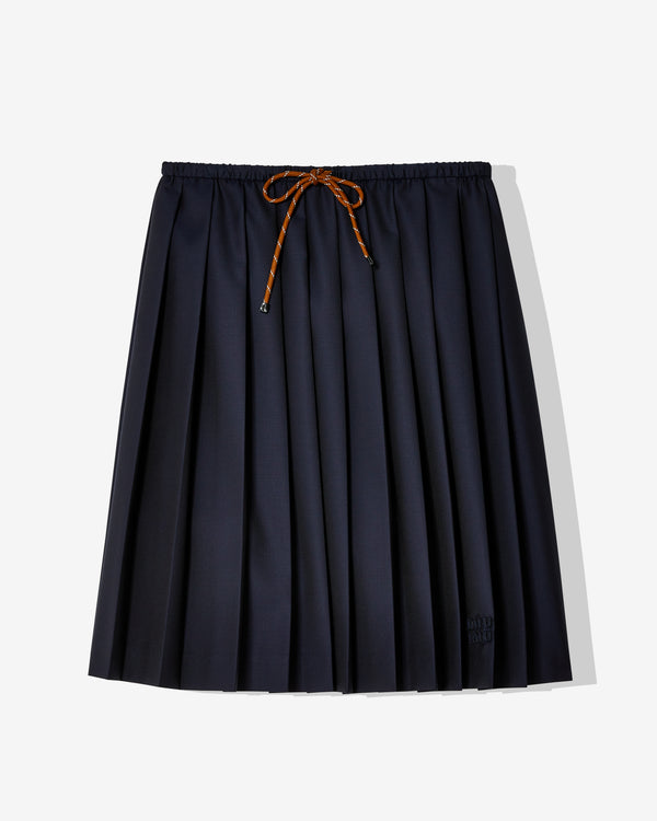 Miu Miu - Women's Pleated Batavia Skirt - (Navy)