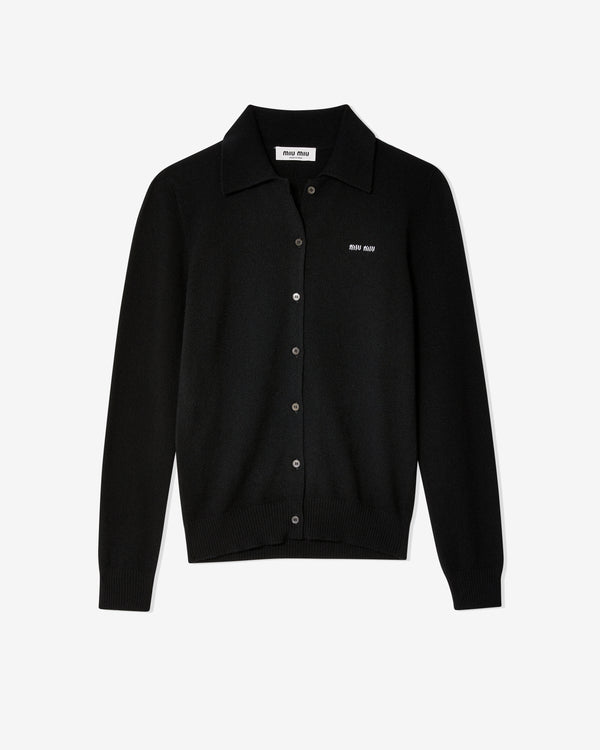 Miu Miu - Women's Collared Cardigan - (Black)