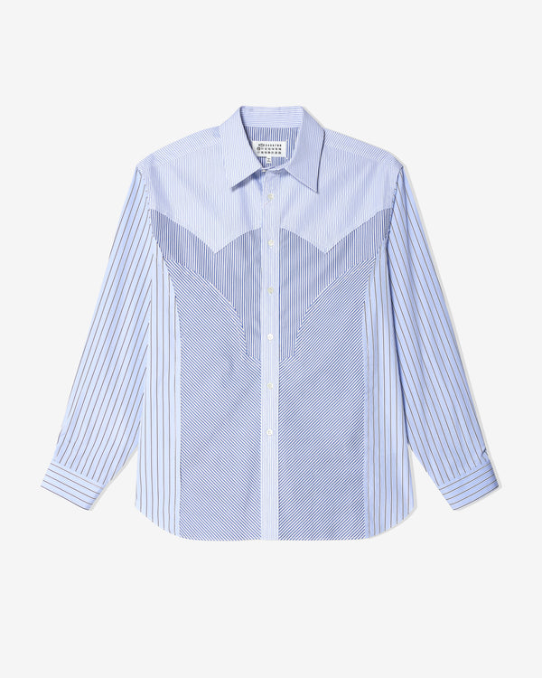 Maison Margiela - Men's Long-Sleeved Shirt - (Blue)