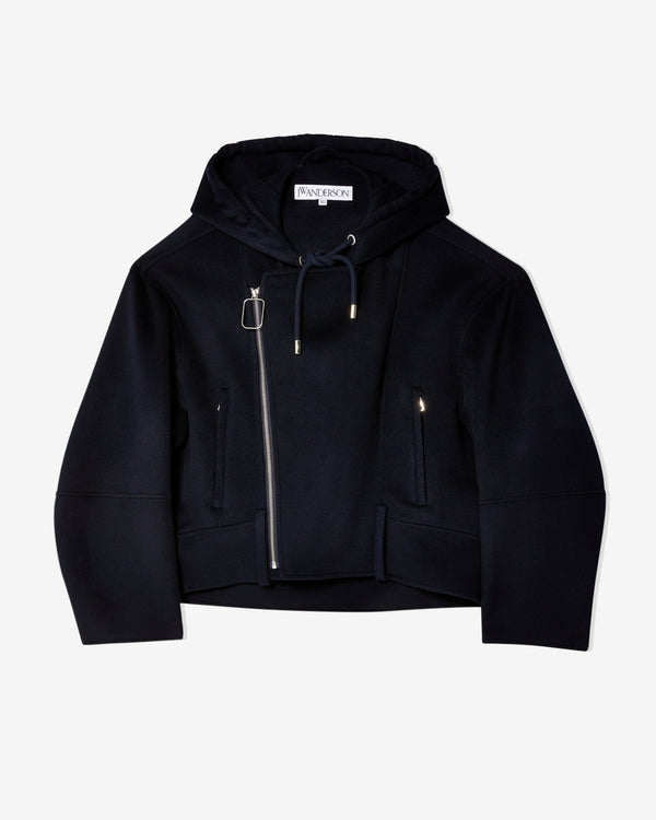 JW Anderson - Women's Hooded Biker Jacket - (Navy)