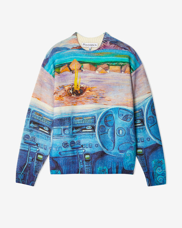 JW Anderson - Women's Printed Sweater - (Cornflower)