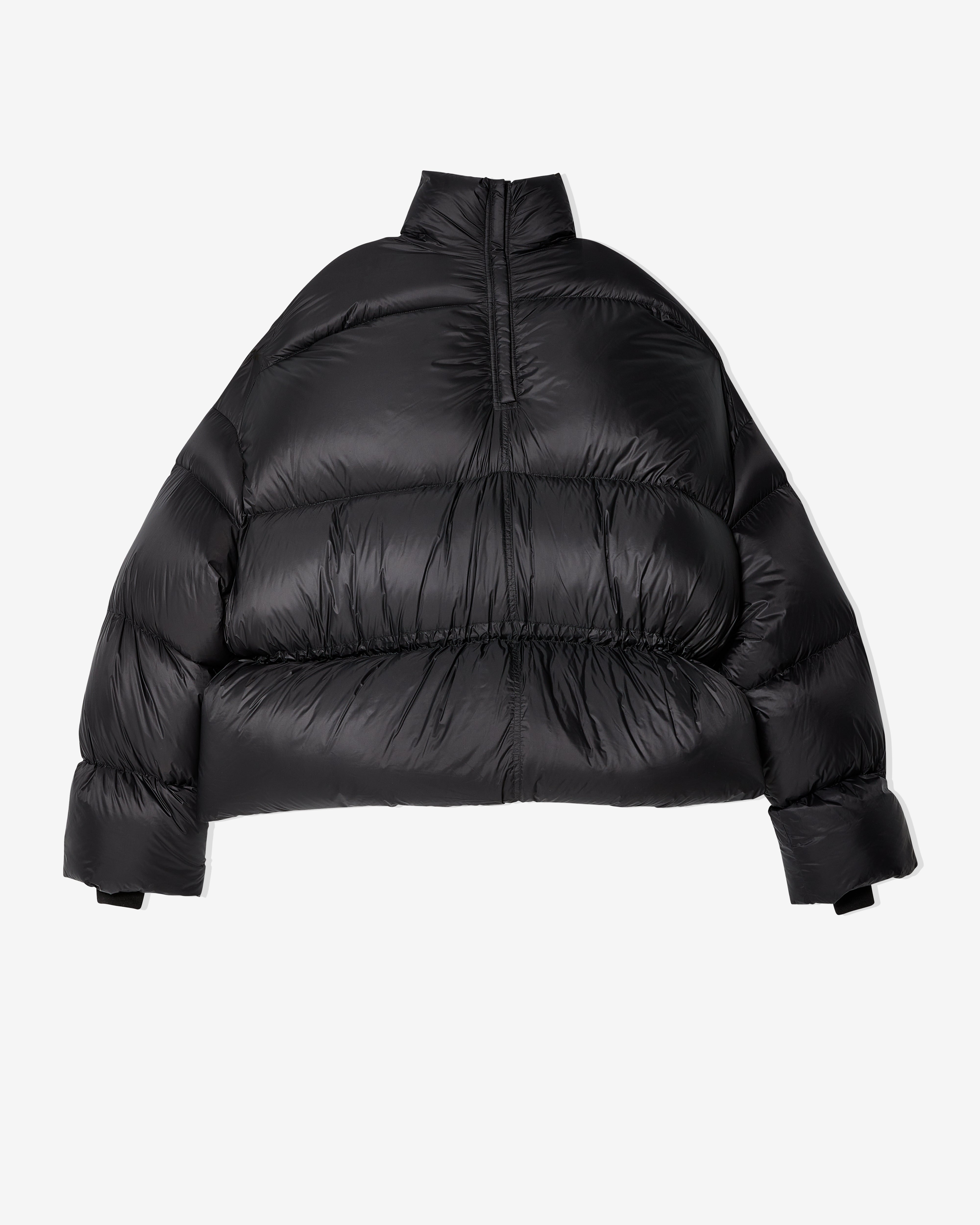 Rick Owens: Women's Woven Down Jacket (Black) | DSMNY E-SHOP